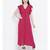 Pink plain Viscose Dress