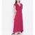 Pink plain Viscose Dress