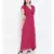 Pink plain Viscose Dress