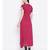 Pink plain Viscose Dress