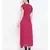 Pink plain Viscose Dress