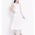 White plain Cotton Dress