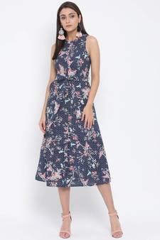 Pink printed Cotton Dress