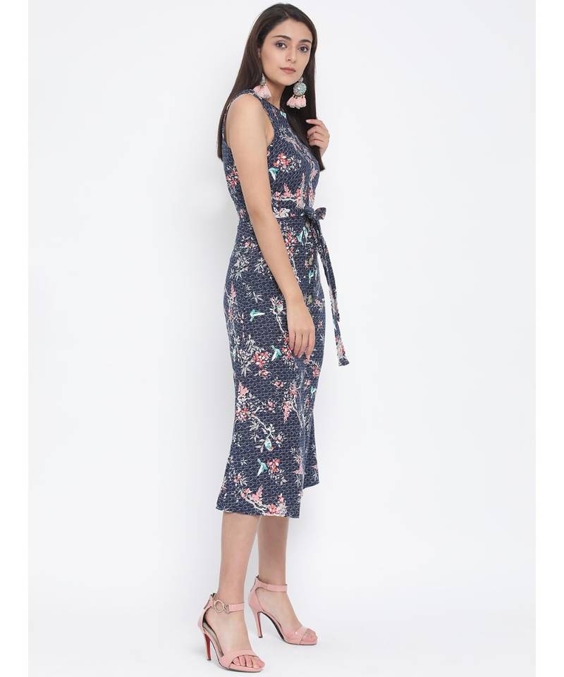 Pink printed Cotton Dress