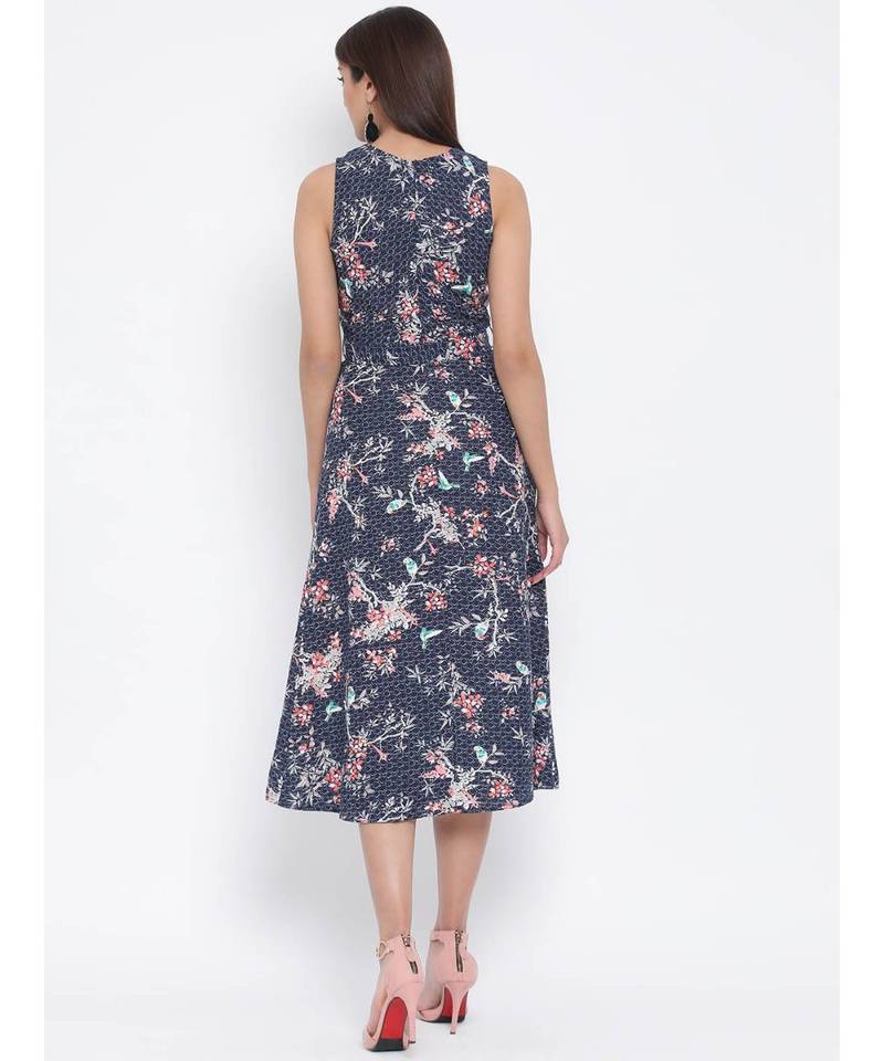 Pink printed Cotton Dress