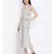 White printed Cotton Dress