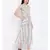 White printed Cotton Dress