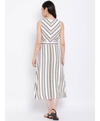 White printed Cotton Dress 4