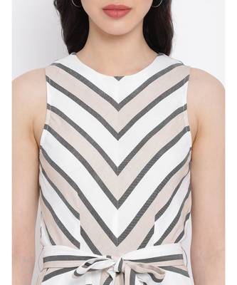 White printed Cotton Dress 5
