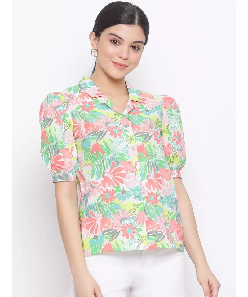 Multicolor printed Cotton Shirt