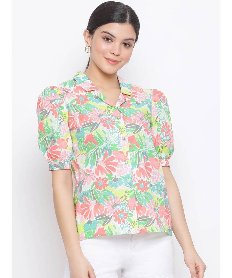 Multicolor printed Cotton Shirt