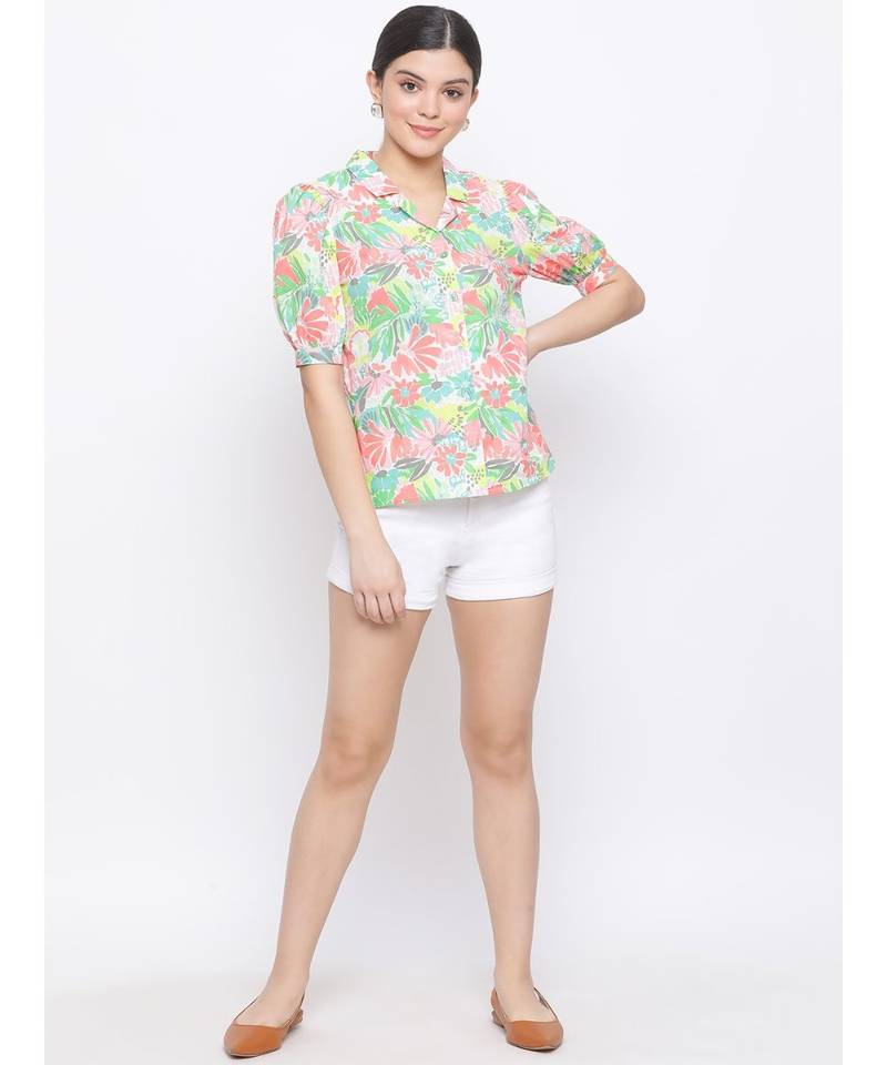 Multicolor printed Cotton Shirt