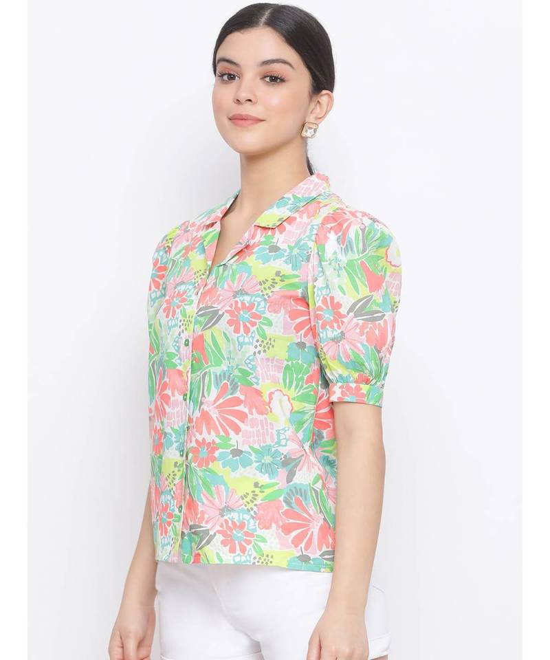Multicolor printed Cotton Shirt