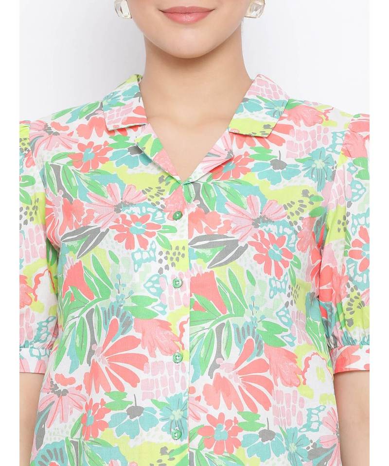 Multicolor printed Cotton Shirt