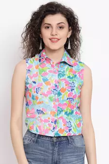Multicolor printed Cotton Shirt