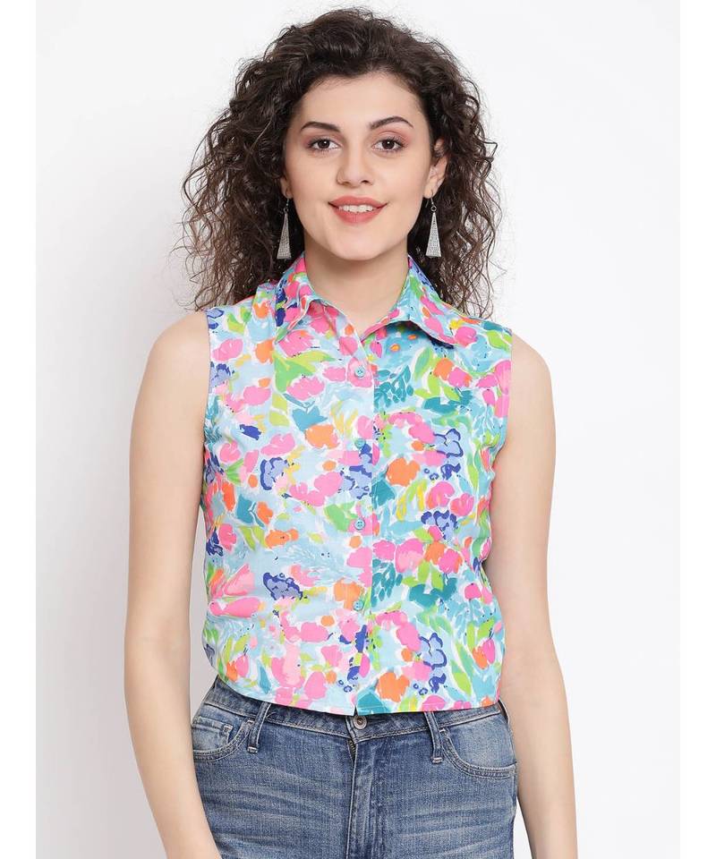Multicolor printed Cotton Shirt