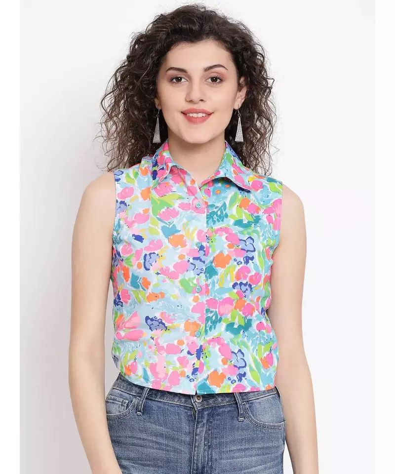 Multicolor printed Cotton Shirt