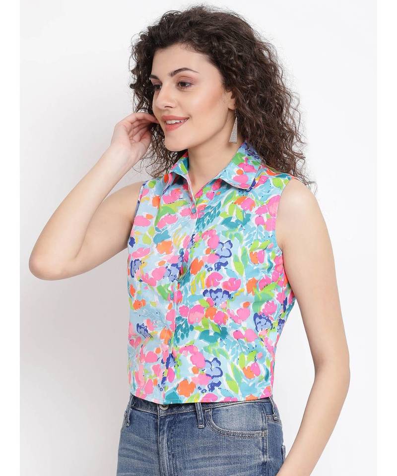 Multicolor printed Cotton Shirt