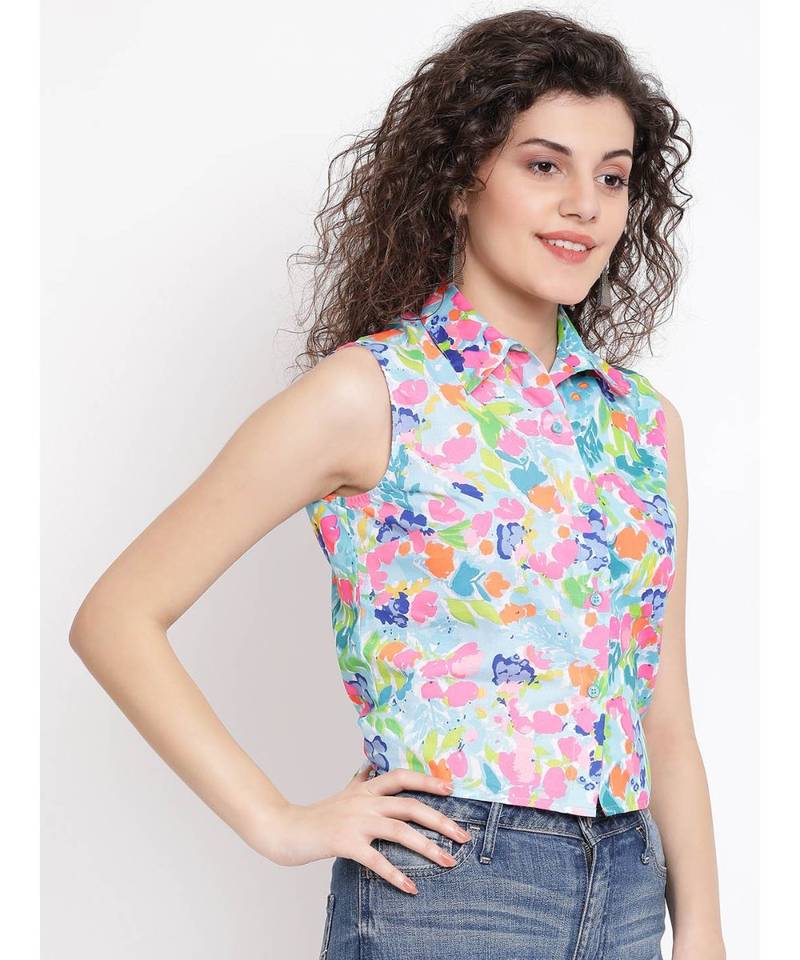 Multicolor printed Cotton Shirt