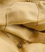 Black Dailywear Round Pendent & Chain