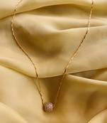 Rosegold Dailywear Round Pendent & Chain