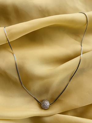 Silver Dailywear Round Pendent & Chain 1