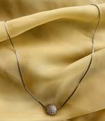 Silver Dailywear Round Pendent & Chain