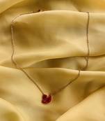 Cute Rose Gold Small Red Swan Chain
