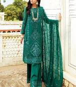Dark Green Georgette Pakistani Salwar Kameez