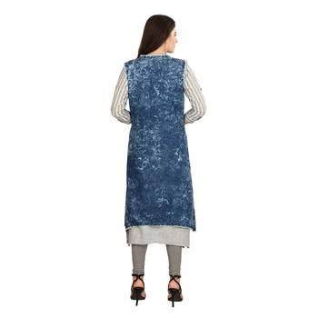 Blue printed cotton kurtas-and-kurtis 2