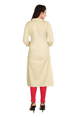 Off-white embroidered cotton kurtas-and-kurtis 2