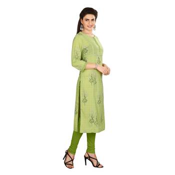 Pink printed cotton kurtas-and-kurtis 4