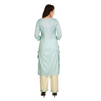 Blue embroidered cotton kurtas-and-kurtis 2