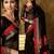 Black and Red Plain Cotton Saree with Blouse