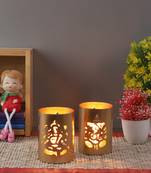 Laxmi Ganesh Tealight Glass Holder