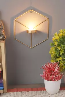 Wall Hexagon Tealight Holder