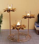 Sunflower Tealight Holder with Glass