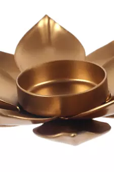 Set of 2 Triple Chain Flower Tealight Holder