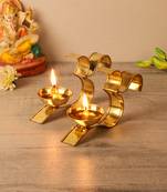 Set of 2  Om Akhand Brass Dia