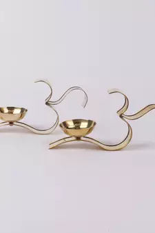 Set of 2  Om Akhand Brass Dia