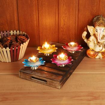 Set of 4 Brass Colored Dia 1
