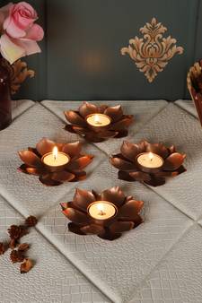 Set of 4 Copper Dia