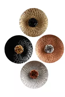 Set of 4 Wall dcor Flower