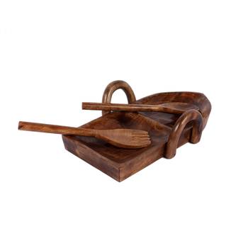 Set of 9 Wooden Boat Platter 3