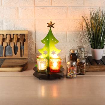 Christmas Tree Tealight Holder & Platter 1