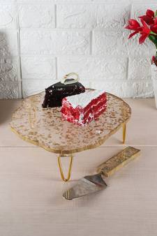 Gold Flex Cake Platter