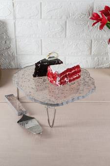 Silver Flex Cake Platter