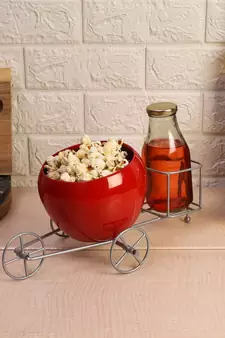 Set of 3 Popcorn & Drink Platter