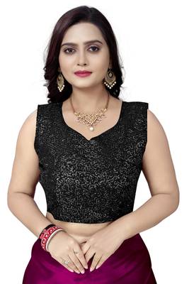 Pink  Satin Fancy Saree with Blouse 4