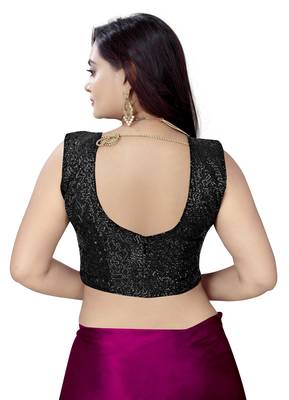 Pink  Satin Fancy Saree with Blouse 5